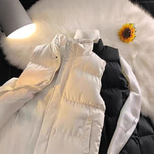 男士冬季立领马甲男百搭潮牌休闲青少年学院风潮流无袖外套男装