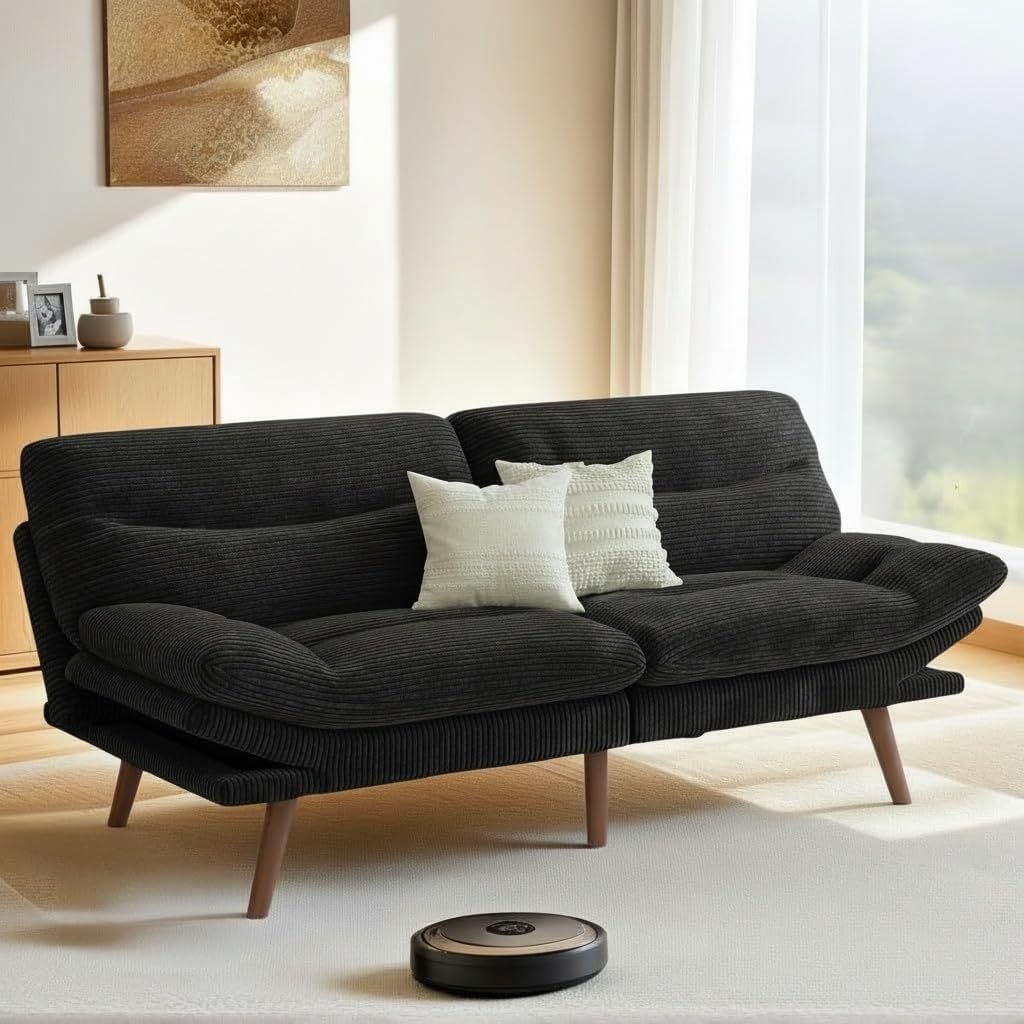 Exportación transfronteriza semi-compresible sofá cama plegable de doble propósito sala de estar pequeño tipo respaldo ajustable sofá empaque y envío