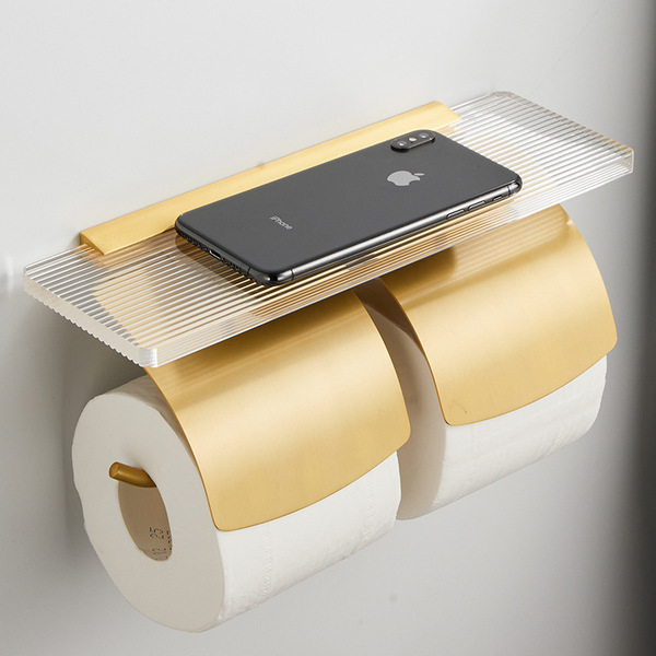 Acrylic bathroom tissue rack free of punching toilet rolling paper…