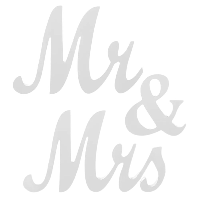 mr&mrs木质摆件  派对婚庆婚礼签到装饰英文字母拍摄道具|undefined