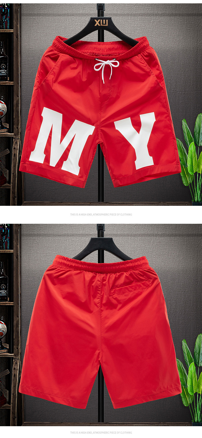Men's Shorts Quick-drying Beach Pants Casual Loose Five-point_voghion.com