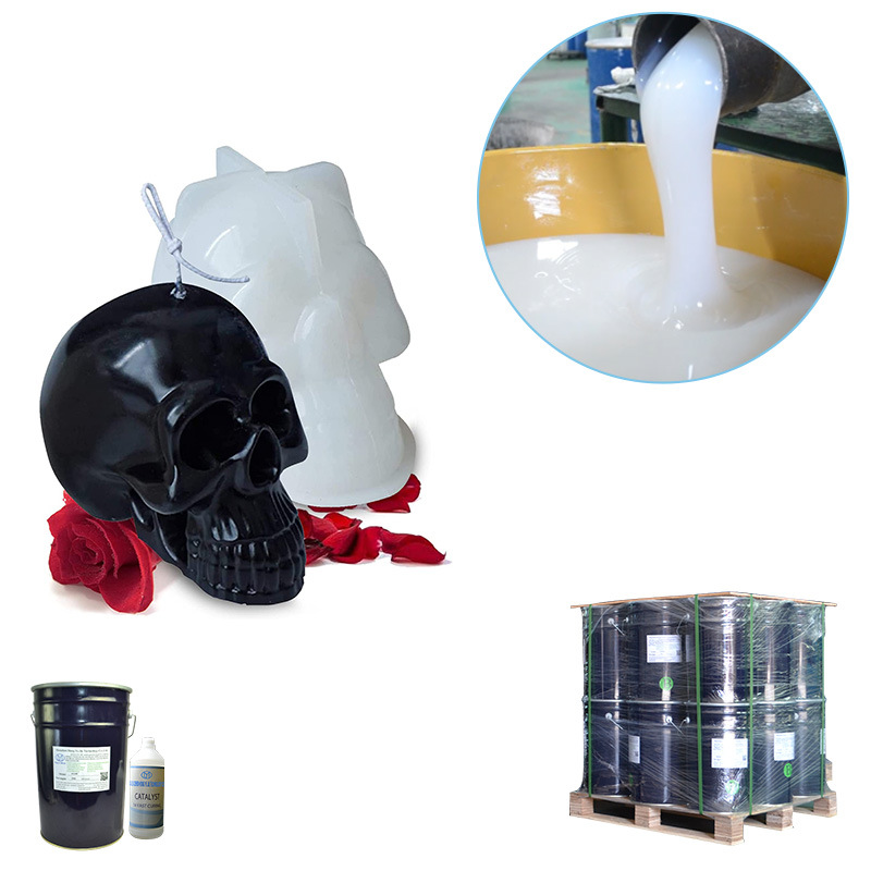 工艺蜡烛模具硅橡胶 工艺蜡烛用抗撕拉模具胶