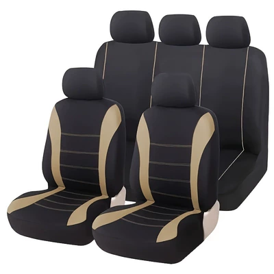 Covers with Waistline Design, Interior | Universal seat cover - rice-9-piece-set-five-seats