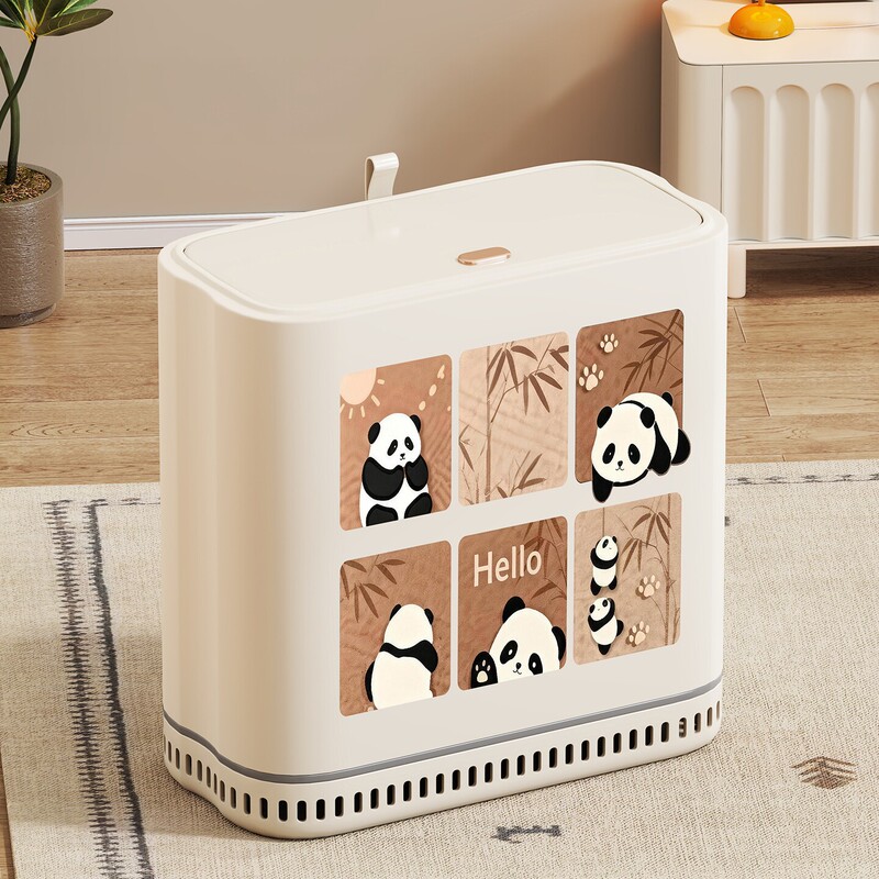 Universal narrow-gap trash can with lid for home kitchen, bathroom, and living room, 2026 new model