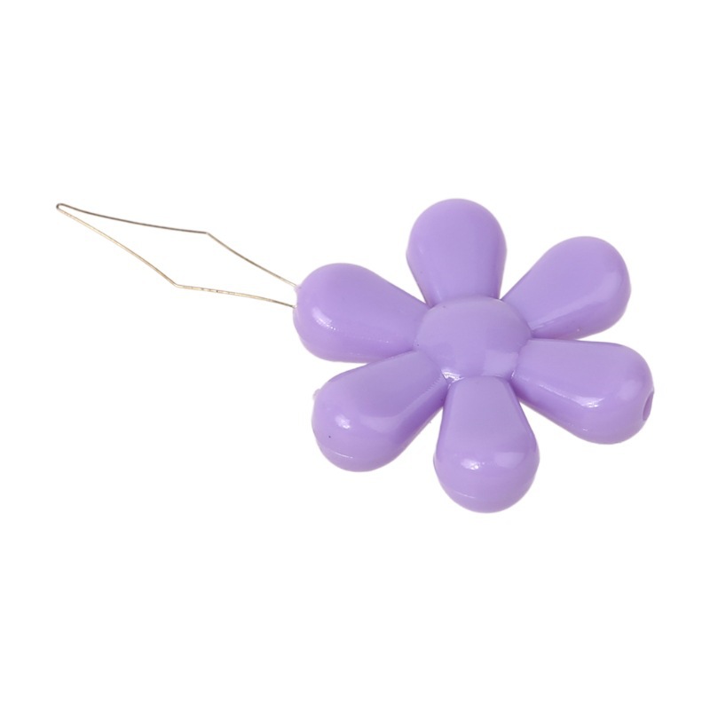 Enhebrador de aguja de flor de plástico pequeño enhebrador de aguja de punto de cruz enhebrador de aguja de hogar para ancianos