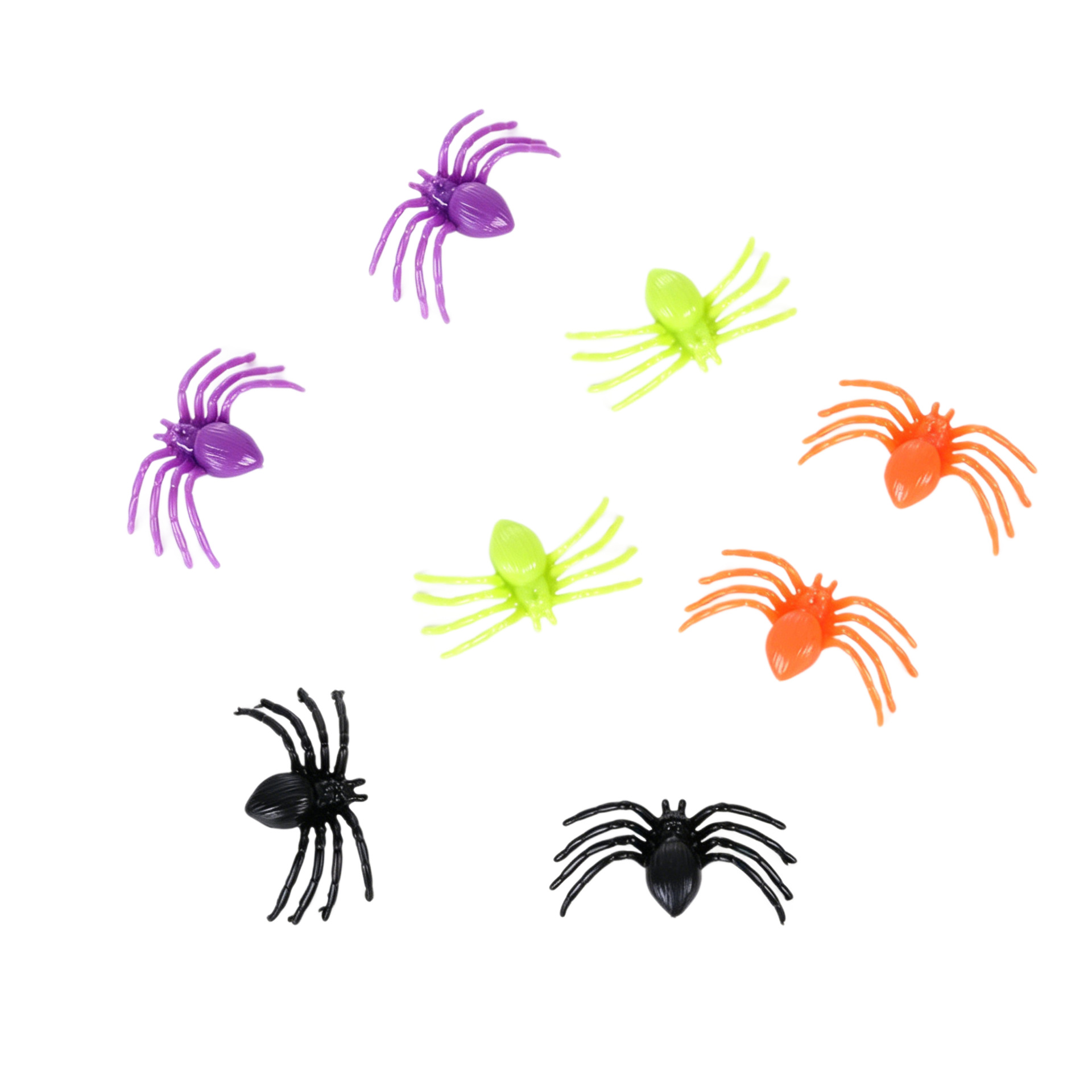 Mini telaraña de halloween, pequeña telaraña de color, dibujos animados de plástico, pequeña telaraña, accesorios decorativos a mano DIY