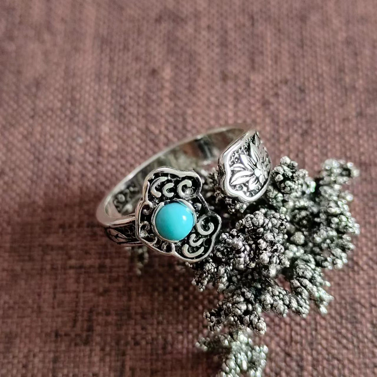 Retro fashionable ethnic ring, ethnic style