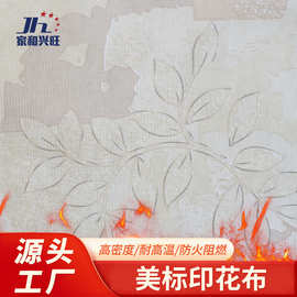 美标—1633阻燃印花布防火面料适用箱包内衬床垫无纺布速卖通热销