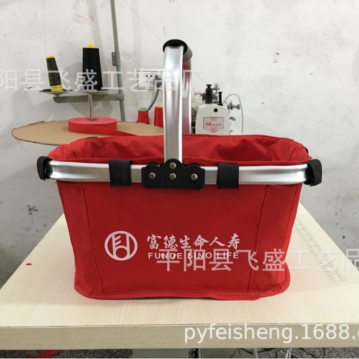 厂家直销.购物篮 牛津布篮 折叠购物篮  野餐篮  环保篮