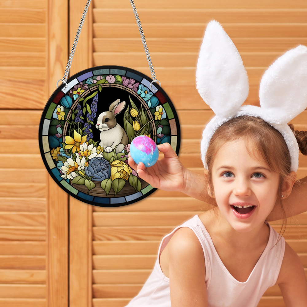 95g Weight pendant Home Textiles & Decor Type Acrylic Material Easter Festival Rabbit Pattern Casual, Elegant, Classical Style Easter Casual Elegant Classical Rabbit Arylic Party Supplies Decorations 30