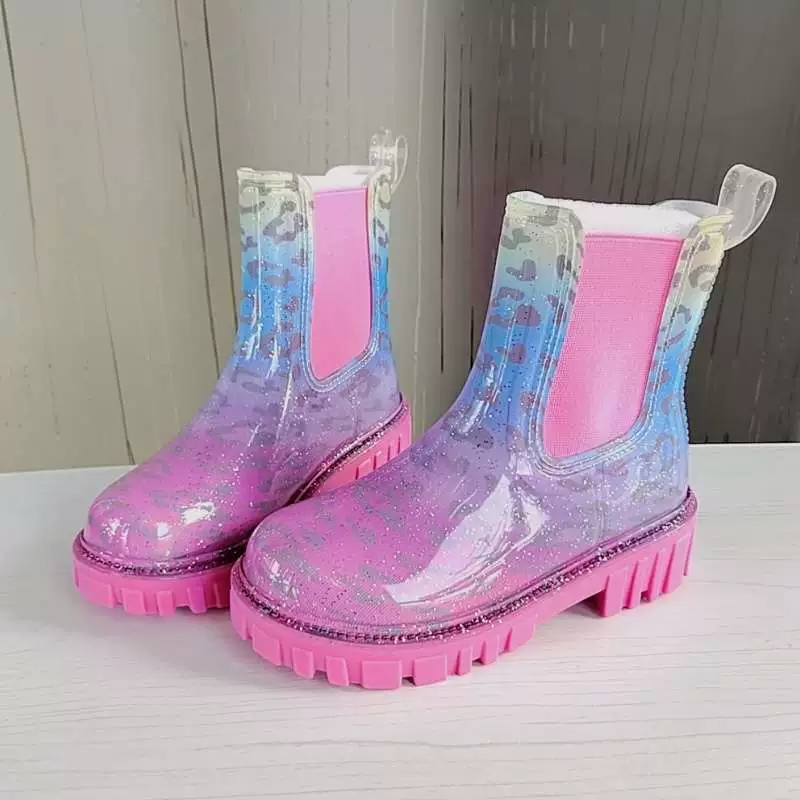 Новые нескользящие резиновые сапоги с короткими трубками для женщин, модные резиновые туфли челси, водные сапоги, резиновые сапоги, водонепроницаемая верхняя одежда, обувь для воды, увеличивающая рост.