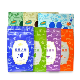手提狗粮袋1.5公斤装宠物饲料八边封镀铝自封猫粮猫砂袋 狗粮袋
