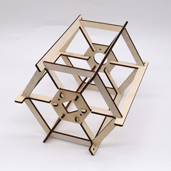 Manufacturer Wholesale Hexagonal Lantern Skeleton Wooden Craft Lantern Skeleton Dongzhi Mid-Autumn Spring Festival Palace Lantern Bracket