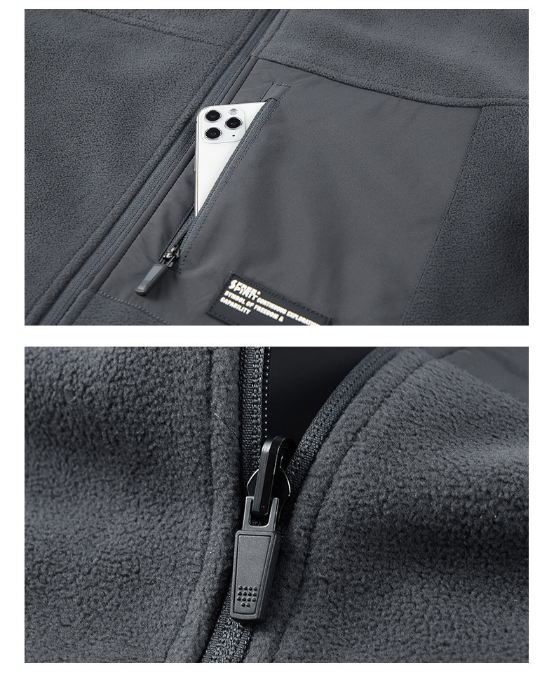 Meeste riided Kahepoolne paks soe fliisjakk_voghion.com