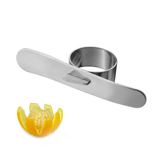 Factory Direct Supply Stainless Steel Orange Opener Ring Fruit Peeler Orange Peel Fruit Peeling Tool