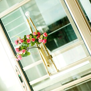 Japanese-Style Trapezoidal Flower Arrangement Device, Creative Bamboo Tube Flower Holder, Wall-Mounted Home Wall Decoration Flower Holder, Bamboo Rhyme Bamboo Weaving