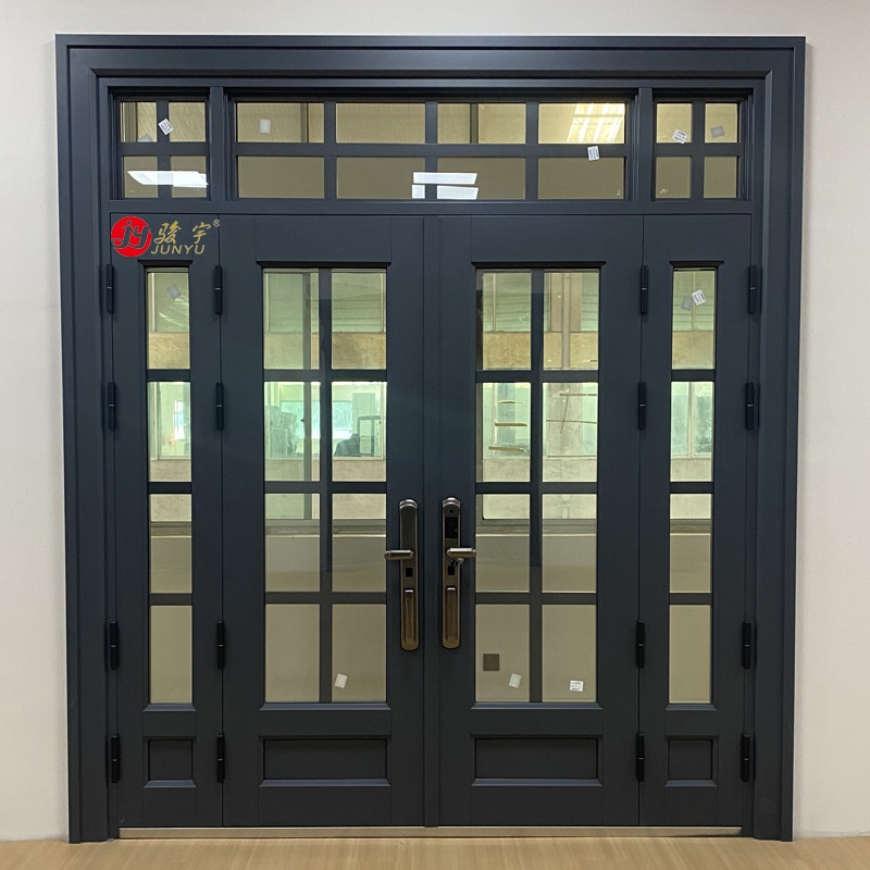 인터넷 연예인 유리 접합 도어 탄화불소 페인트 4개 개방형 이중 도어 스타일 14