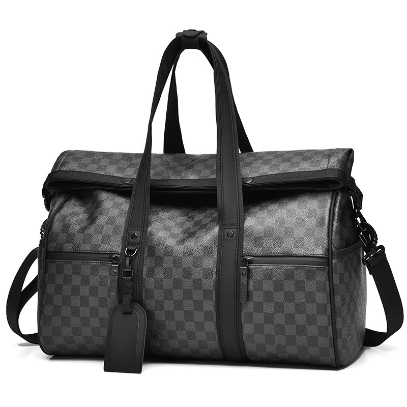 Portable Travel Bag, Large Capacity Boarding Bag, Luggage Bag, Men's Dry and Wet Separation Foldable Sports Fitness Bag, Waterproof Pvc