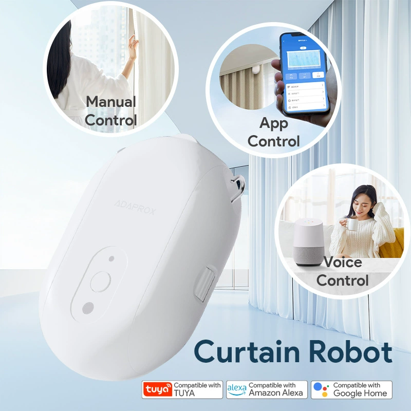 Умные электрические шторы для умного дома с поддержкой Zigbee 3.0, беспроводные, с функцией робота-помощника
