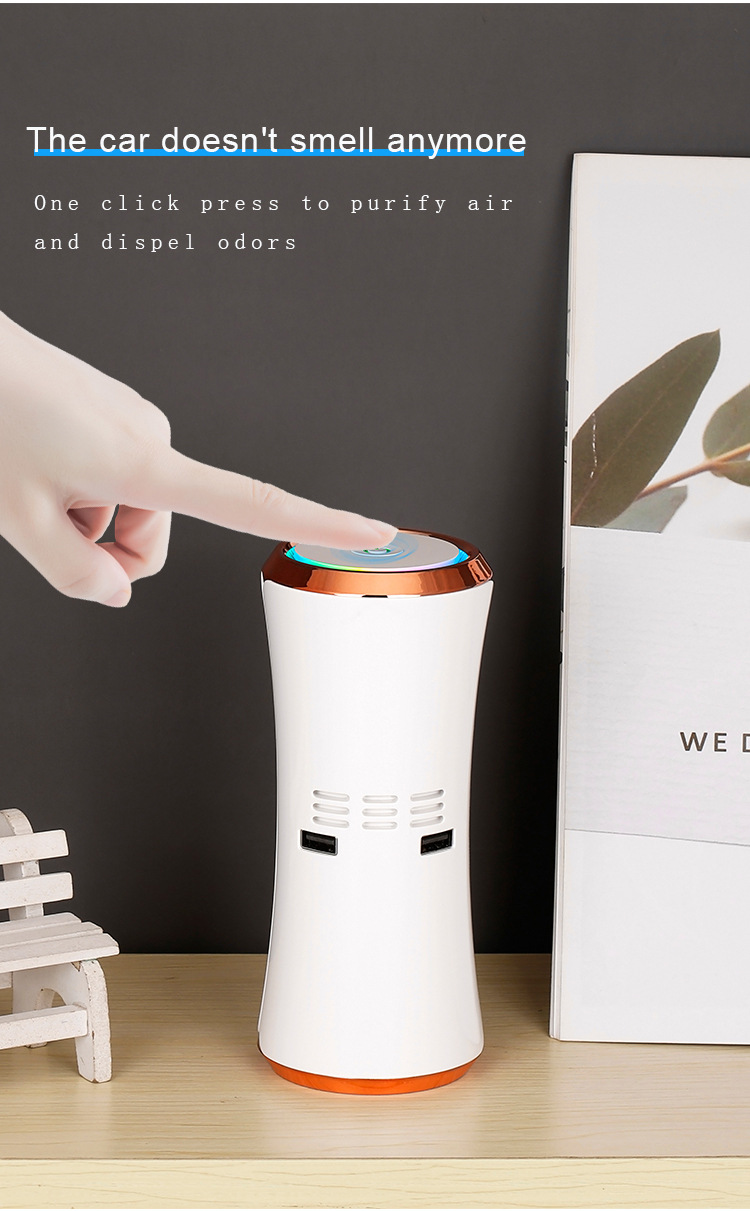 Foreign Trade Car Purifier, Car Interior Negative Ion Air Purification, Home Odor Removal and Deodorization Machine, Negative Ion Purifier