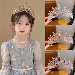 公主生日皇冠儿童高端水晶发箍王冠小女孩仙气头箍女宝宝发卡头饰