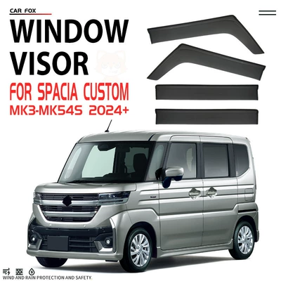 Rain shield – Suzuki Spacia Window Visor - standard-packaging-without-logo-suzuk-spacia-custom-spacia-mk3-mk54s-2024-no-bright-strips-window-rain-shield