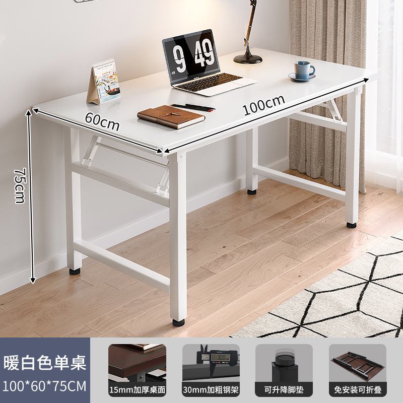 Mesa plegable para comer, dormitorio de alquiler, escritorio para computadora, escritorio para niña, escritorio plegable para hogar, escritorio de aprendizaje simple