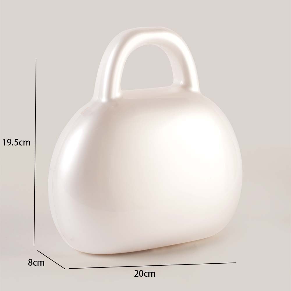 Elegant Acrylic Handbag With Chain Strap Chic Clutch For Evening Parties & Daily Use, Minimalist Tote Bag With Magnetic Closure, Trendy Accessory_voghion.com