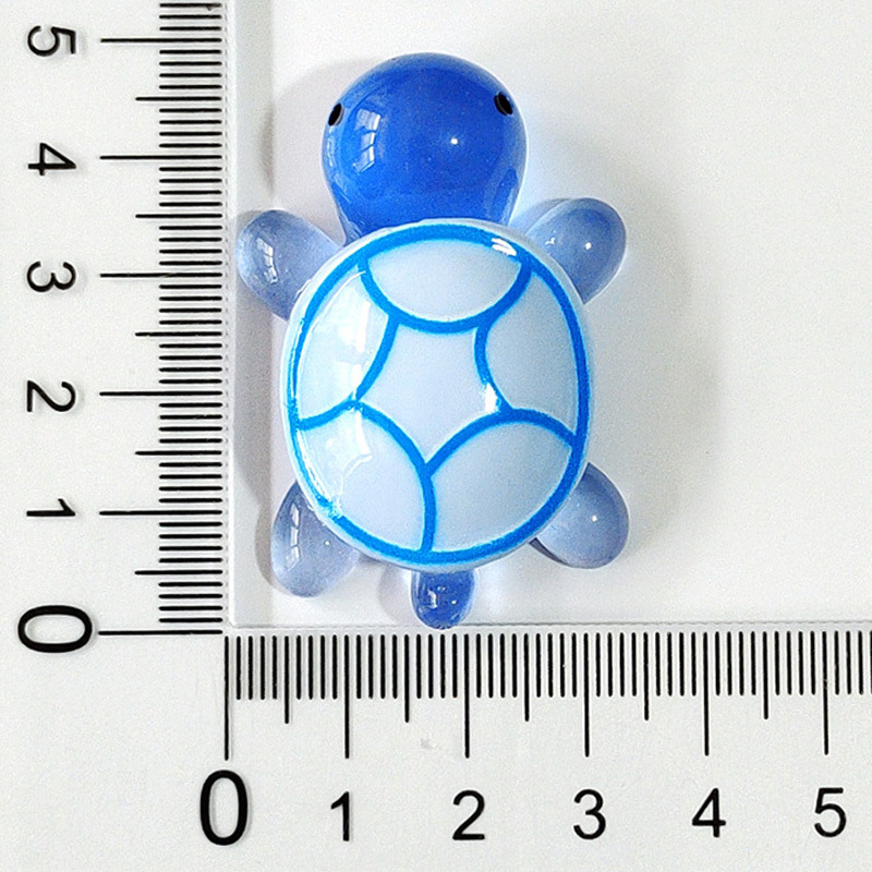 树脂：4.8cm淡蓝乌龟