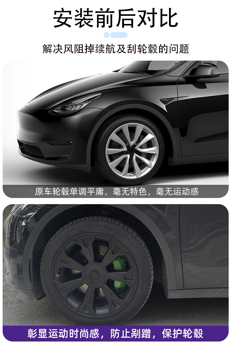 Tesla Model 3/Y Wheel Hub Cap 18/19/20 inch