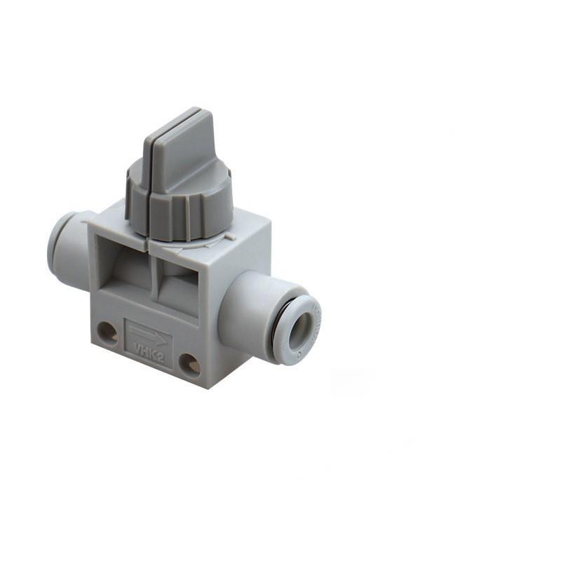 白色两通手动阀开关VHK2-04F/VHK2-06F气动手扳截止阀开关泄气阀