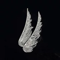 Изысканные и элегантные женские броши с крыльями ангела, элегантные универсальные аксессуары, костюм, пальто, пряжка, корсаж