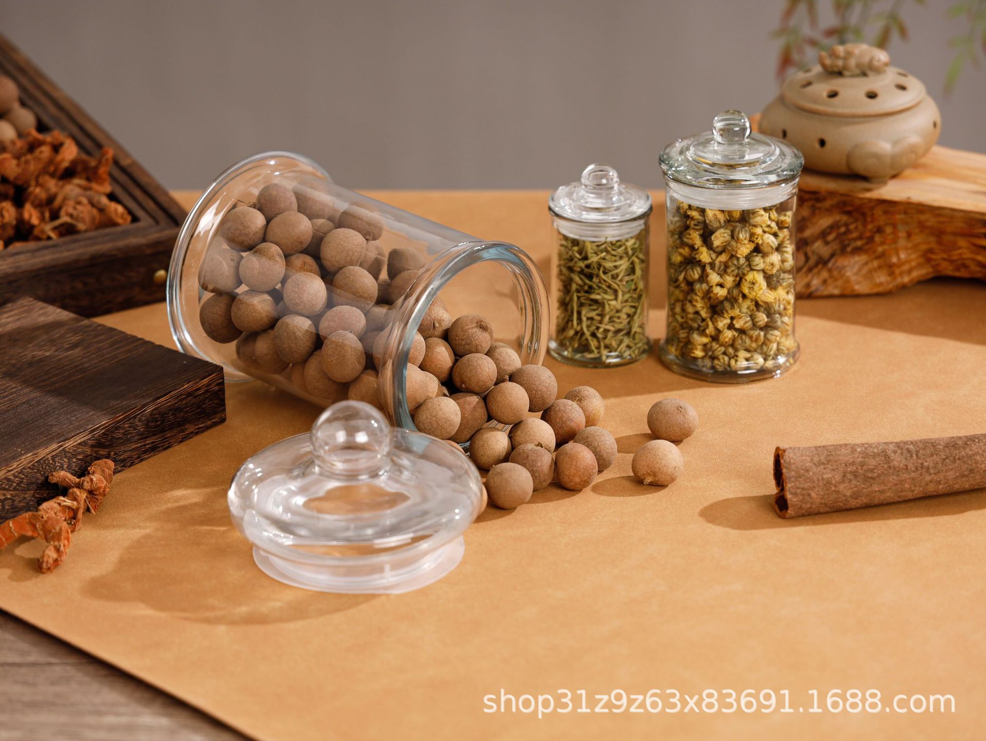 现货卡扣储物罐透明密封酱菜罐保鲜罐茶油罐150ml375ml750ml1250m