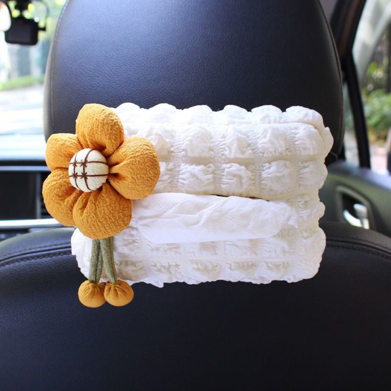 Car Tissue Box, Car Tissue Box, Armrest Box, Sun Visor, Seat Hanging, Cute and Simple Car Interior Decoration for Girls
