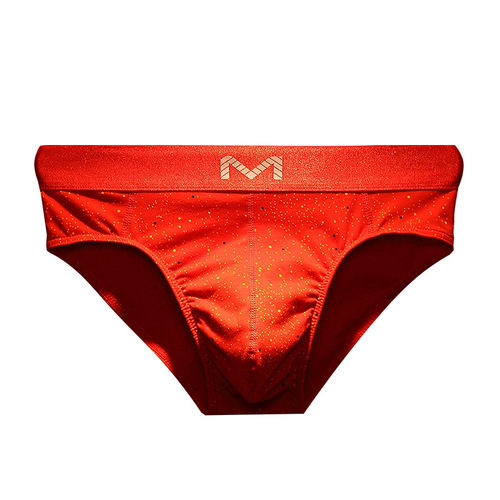 Underwear men's pure cotton breathable briefs men's mid-waist large size sexy U-shaped pouch comfortable shorts for men