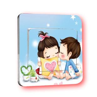Dust-Proof Switch Cover Decorative Stickers Cartoon Wall Stickers Decorative Switch Button Stickers Socket Stickers Pastoral Anti-Yuan Luo