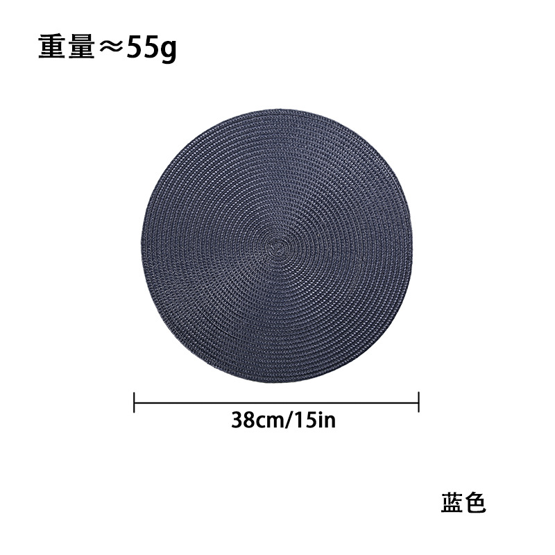 Exclusividad transfronteriza para lujo ligero, aislamiento térmico de color sólido, manteles individuales de costura, almohadillas aislantes, a prueba de aceite, esteras japonesas, impermeables y resistentes al calor