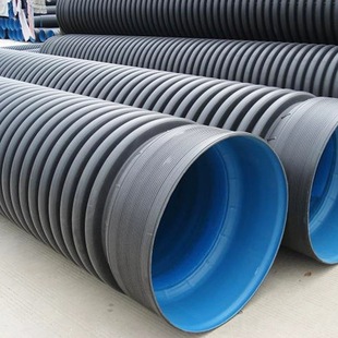 Hdpe Double-Wall Corrugated Pipe Large-Diameter Sewage Hdpe Drainage Pipe Municipal Pipeline Sewage Ventilation Rainwater Pipe