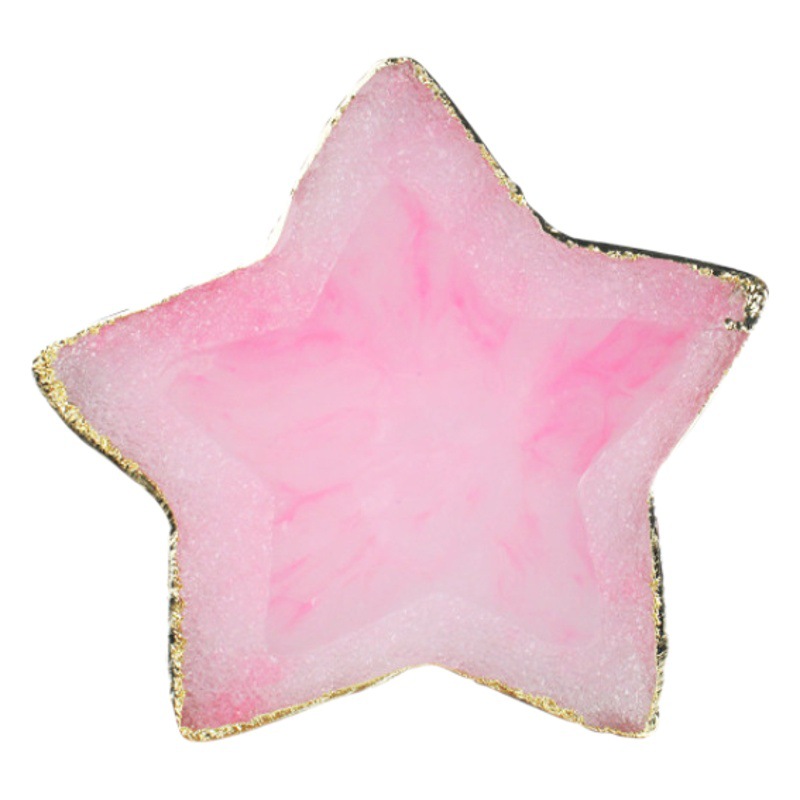 Nail art palette resin agate sheet five-pointed star nail art painting palette nail sheet display board tool