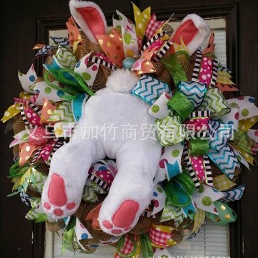 2024 conejo de Pascua colgante de Navidad transfronterizo Amazon Garland decoración Garland accesorios de decoración del hogar