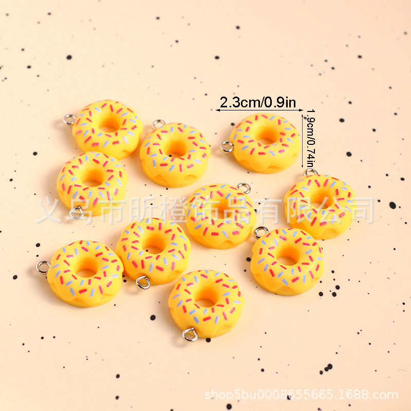 Amazon ベストセラー模擬食品おもちゃカラフルなドーナツ DIY ジュエリー作成ネックレスイヤリングペンダントアクセサリーペンダント|undefined
