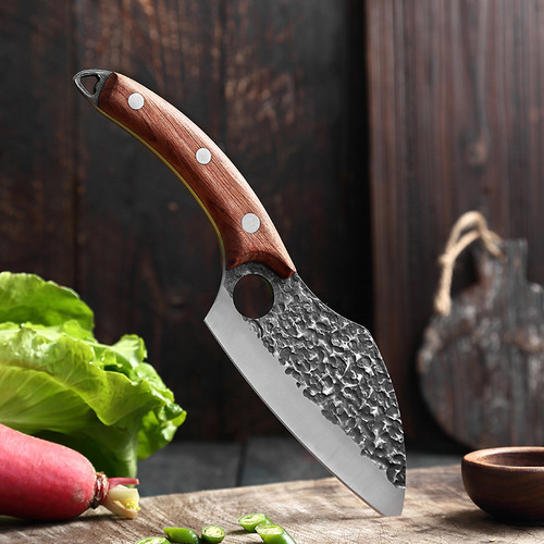 Yangjiang manufacturer forged boning and slicing knives, handmade hammered skinning and butchering knives, fish stall stainless steel fish killing knives