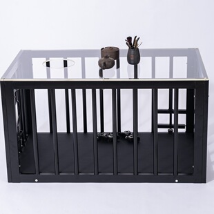BDSM情趣家具调教室道具刑床X架一体狗笼捆绑束缚工具大型拘束架-阿里巴巴