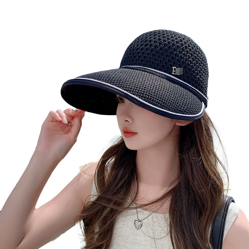 Spring summer knitted travel baseball cap, hat solar-powered, sun protection, wholesale