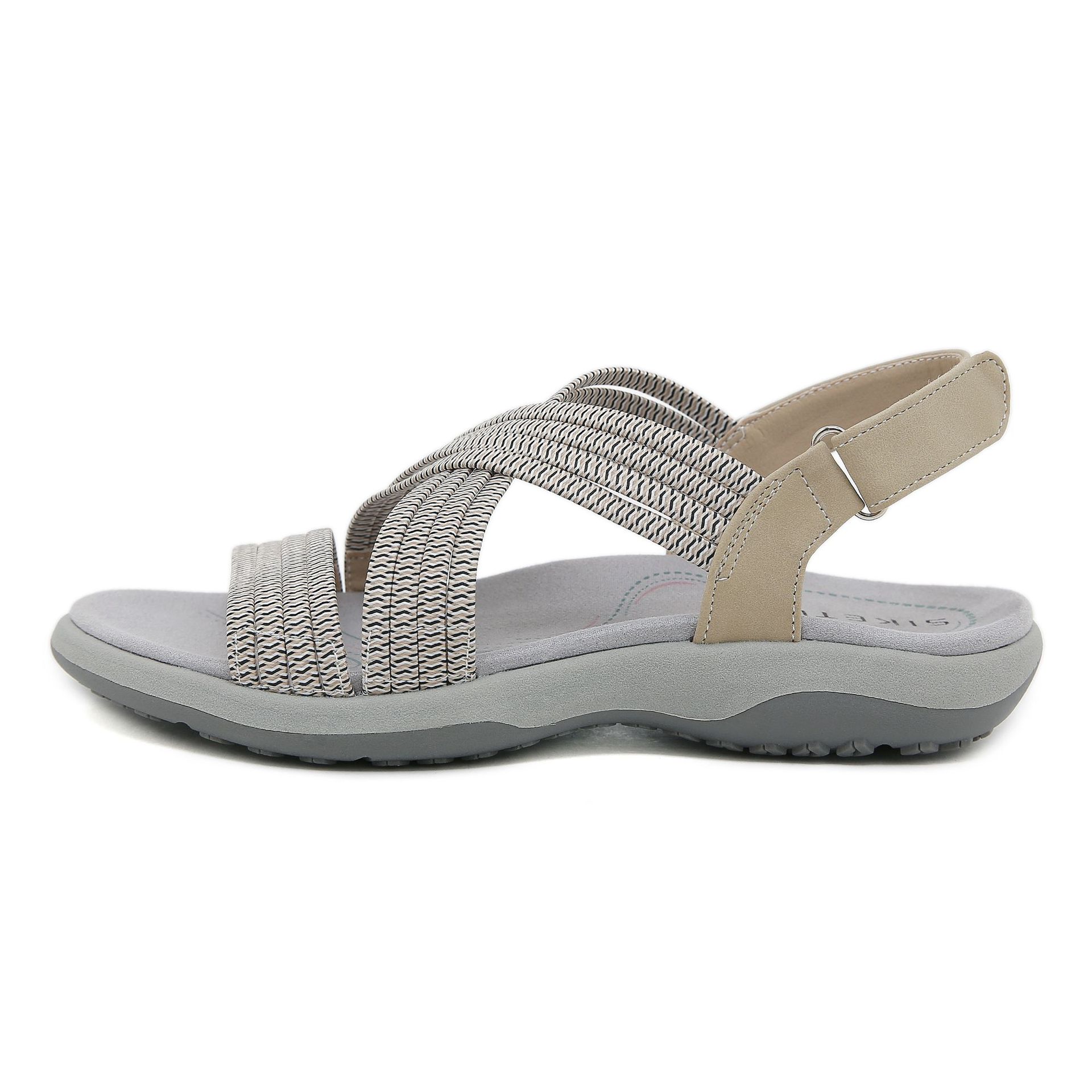 K6357 - 6 nuevas sandalias deportivas de comercio exterior de 2025 Velcro de goma zapatos de mujer de tamaño grande un cabello