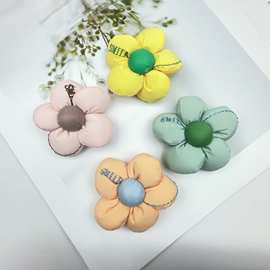 新款防雨布艺充棉彩色立体花朵 diy服饰包包头饰鞋花手工材料辅料