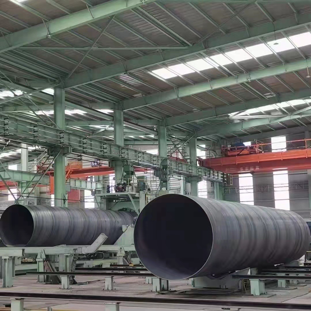 现货供应螺旋钢管大口径三油两布自来水管用3PE螺旋焊接钢管厂家