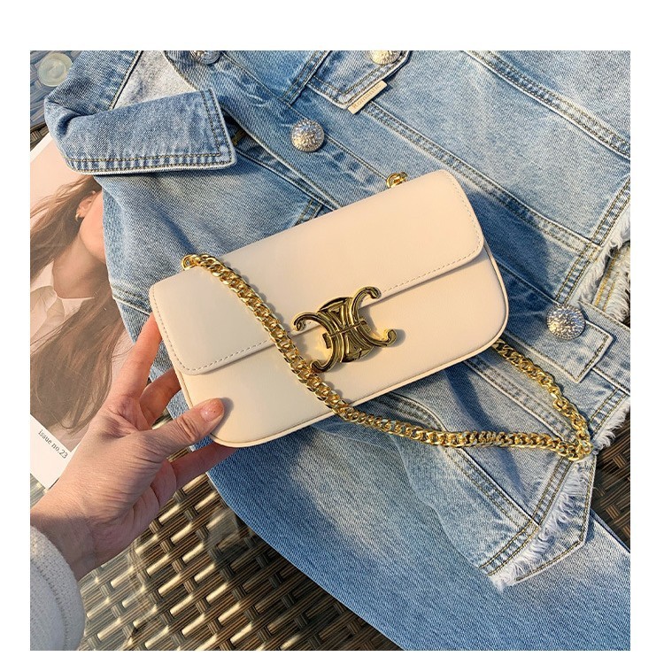 一件代发凯旋门法式小众包包女2025新款百搭轻奢法棍包链条腋下包|undefined