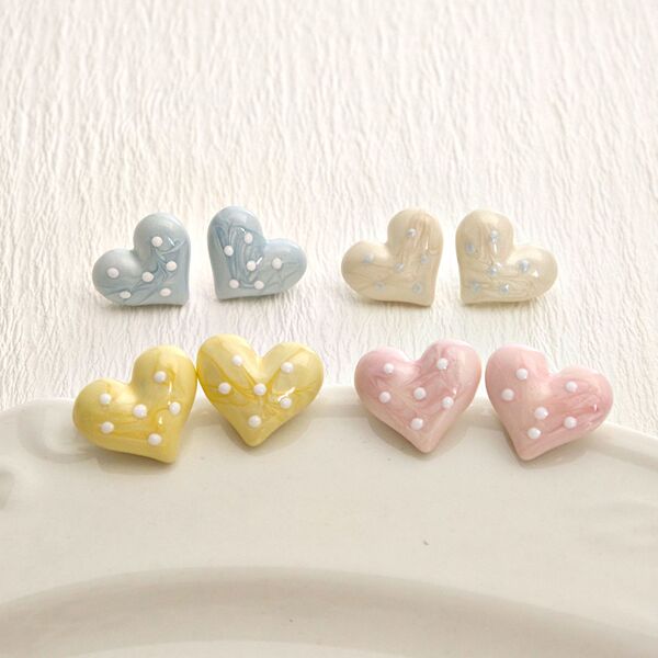 Cute fresh elegant universal earrings with bow