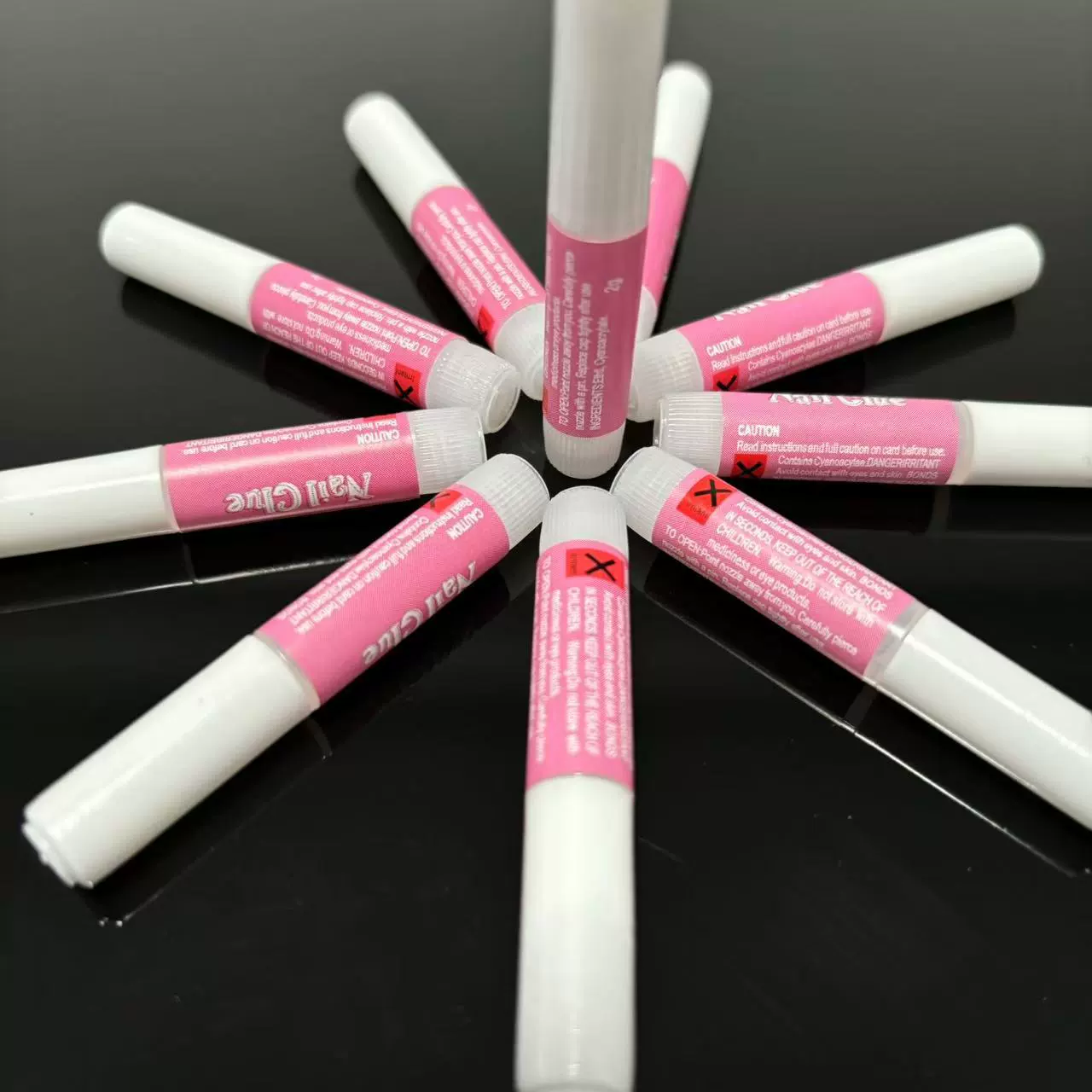 Иу завод спот 2 г красный клей для трубки, чтобы носить клей для ногтей быстро высушить клей для ногтей